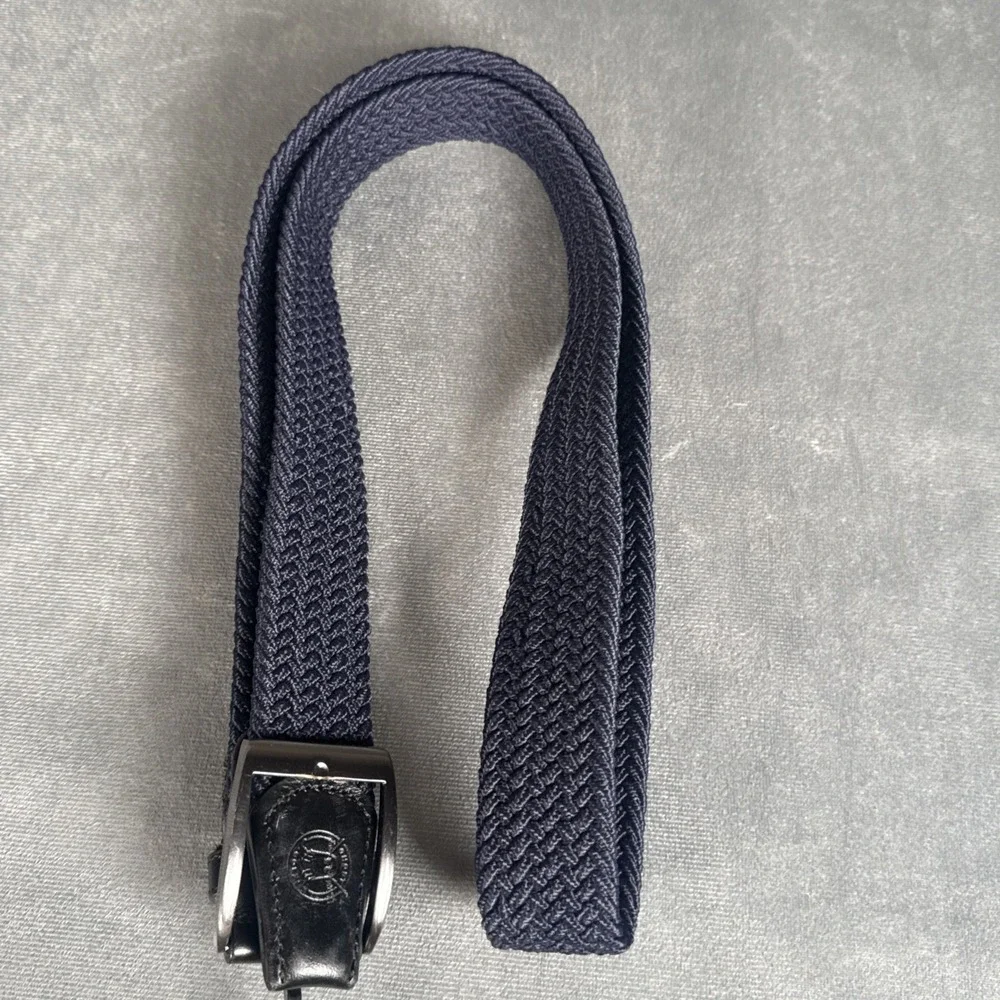 Ghost Golf Braided Stretch Belt Navy Blue Golf Belt Approx 46